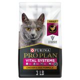 Comida Cat Food Purina Pro Plan Vital Systems Galinha E Ovo 1,36 Kg