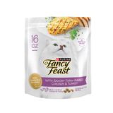 Comida Para Gatos Fancy Feast Dry Com Frango E Perú 4x454g
