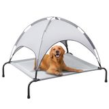 Cama De Cachorro Ao Ar Livre Praisun Xl Com Dossel, Malha De Textileno
