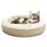 Pet Bed Love&#39;s Cabin Round Donut De 20 Polegadas Para Gatos Ou Cães Pequenos