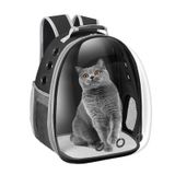 Mochila Transportadora Para Animais De Estimação Dorphy Space Capsule Para Gato/cachorro Preta