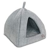 Tenda Para Animais De Estimação Best Pet Supplies Cama Macia Para Cães, Gatos, Linho Cinza