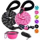 Coleira Para Cães Cooyoo Heavy Duty 1,5 M Com Alça Acolchoada Para Cães