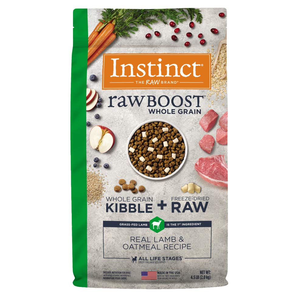 Dog Food Instinct Raw Boost, Cordeiro Integral E Aveia, 2 Kg