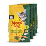 Bolsa Cat Food Meow Mix Indoor Formula De 1,43 Kg (pacote Com 4)