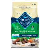 Saco De 24 Libras Com Ração Seca Para Cães Blue Buffalo Life Protection Lamb