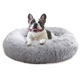 Cama De Cachorro Jollyvogue Calming Donut Cuddler Para Animais De Estimação De Médio Porte
