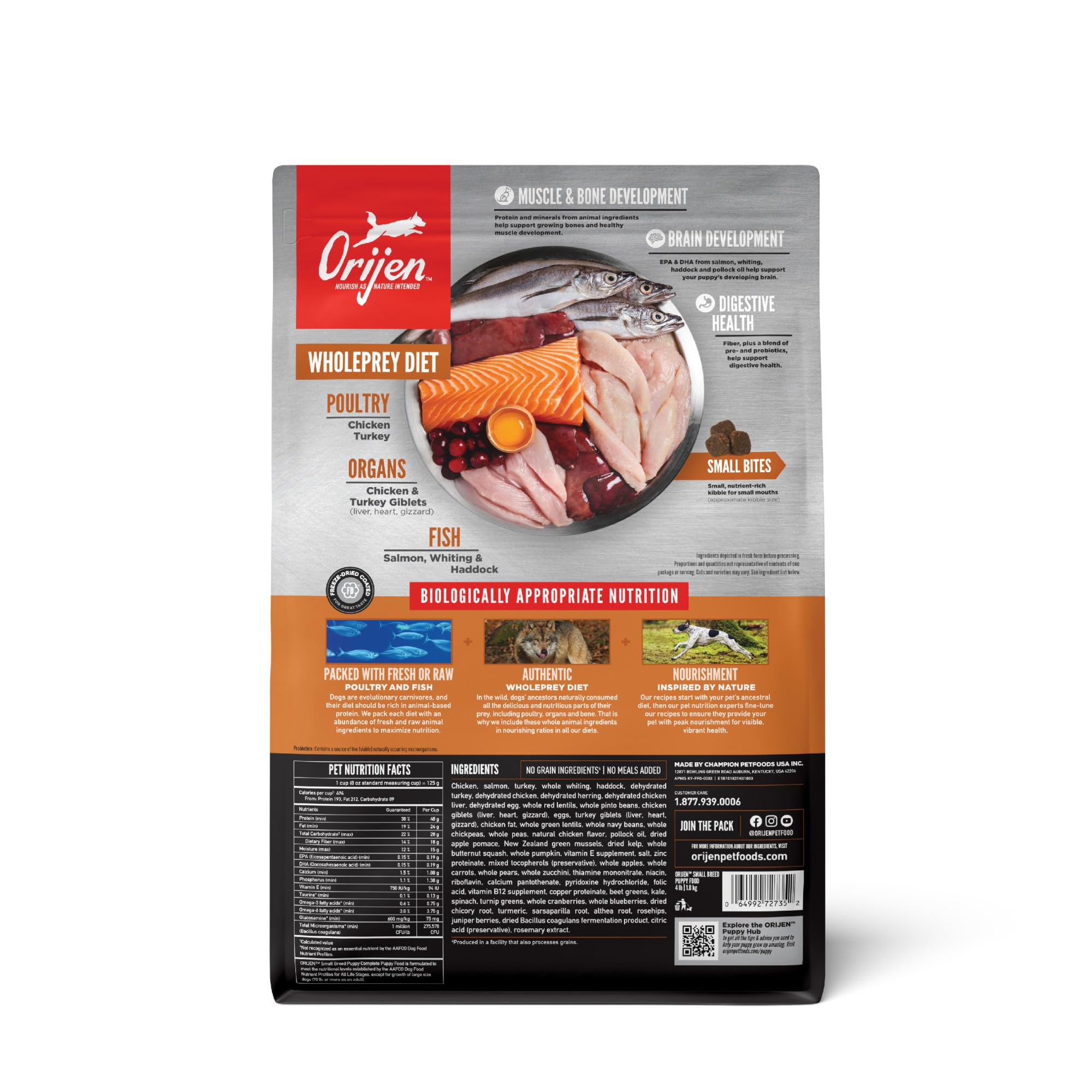 Comida Para Cães Orijen Small Breed Puppy 1,8 Kg - Carrefour