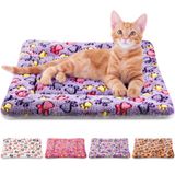 Tapete De Cama Para Animais De Estimação, Pacote Com 4, Lã Reversível Ultramacia Para Animais Pequenos