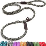 Corda De Nylon Durável Slip Lead Fida De 1,8 M X 1,3 Cm Para Cães, Cinza