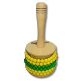 Afuche Pequeno Cabo E Tampa Madeira Miçanga Spanking