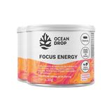 Kit 2 Focus Energy Ocean Drop Vegano 60 Cápsulas