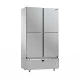 Mini Câmara 4 Portas Resfriados 744l Inox 0 A 7c Ar Forçado Motor Inferior Mcr4p - Refrimate 127v
