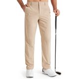 Calça De Golfe Libin All Day Comfy Work Day, Vestido De Trabalho, De Secagem Rápida, Cáqui