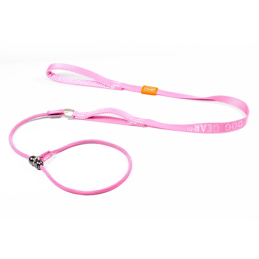 Coleira Dog Slip Lead Howgo Training No-pull Nylon Rosa 150 Cm