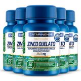 Kit 5 Zinco Quelato Catarinense 30 Cápsulas