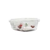 Pote Hermético Quadrado De Vidro Borossilicato Com Tampa 370 Ml G1901