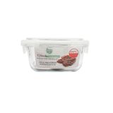 Pote Hermético Quadrado De Vidro Borossilicato Com Tampa 520 Ml G1905