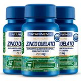 Kit 3 Zinco Quelato Catarinense 30 Cápsulas