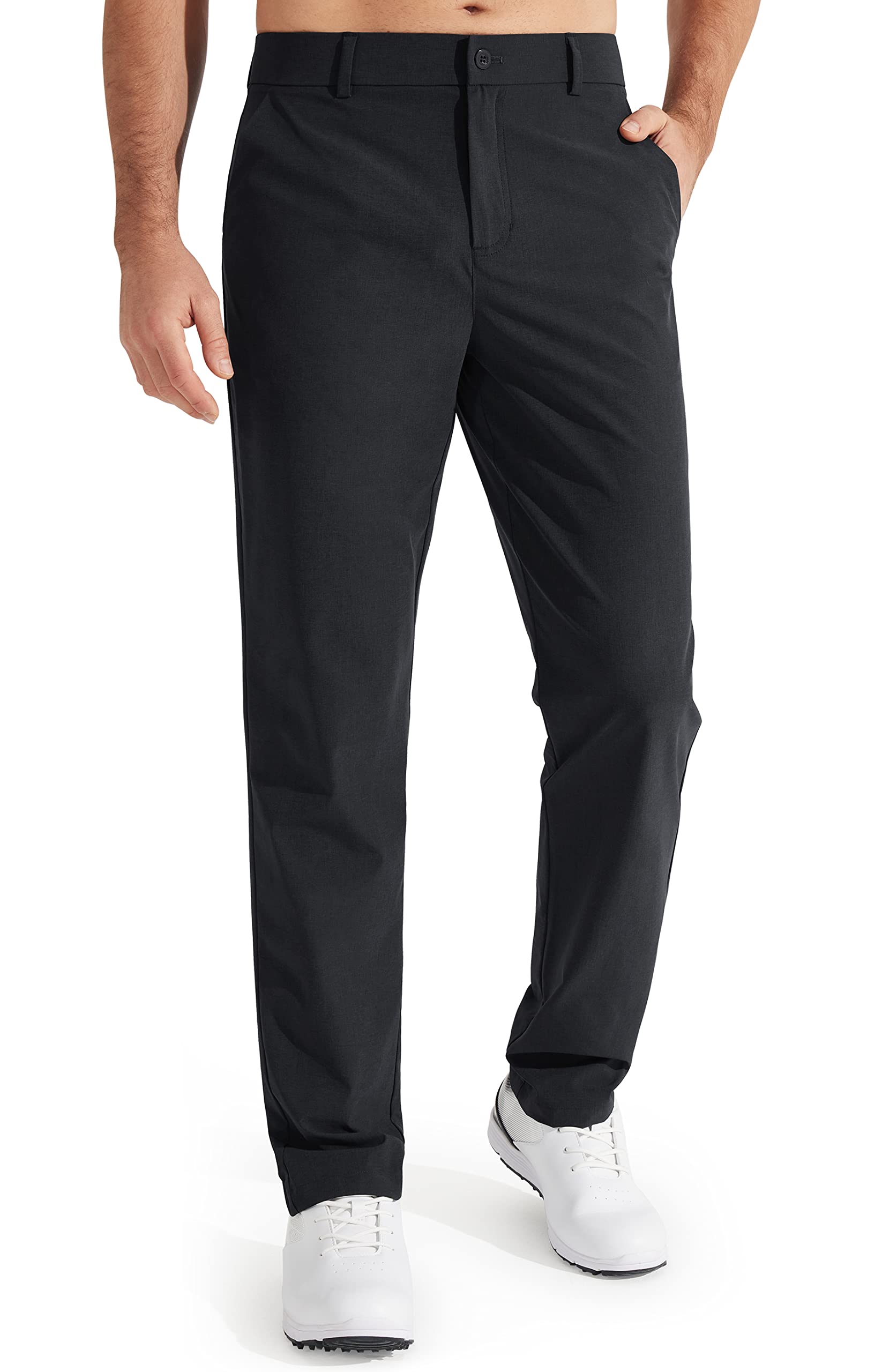 Calças De Golfe Libin Classic Fit Stretch Quick Dry Para Homens