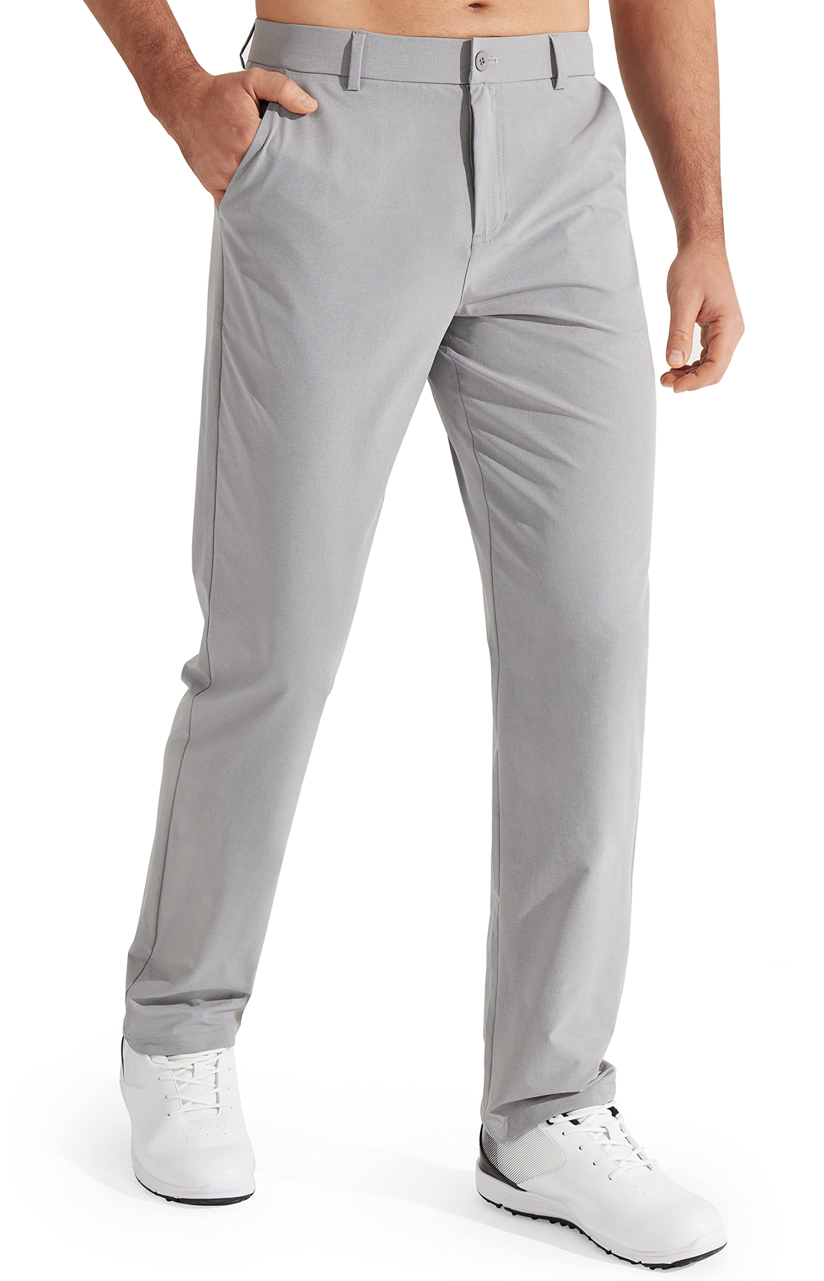 Calças De Golfe Libin Stretch Work Dress Quick Dry Para Homens