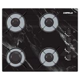 Cooktop 4 Bocas Chamalux Ultra Chama Mármore Preto