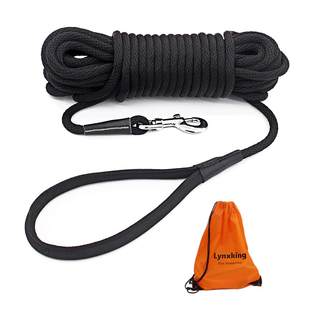 Dog Leash Lynxking Check Cord Long Training 3/8 Polegadas 3m-15m
