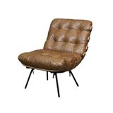 Poltrona De Couro Costela - Soft Brown - Mempra