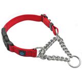 Coleira Martingale Max E Neo Em Aço Inoxidável Para Cães Pequenos