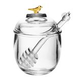 Meleira Com Pegador E Tampa Golden Bird 150ml Cristal Wolff