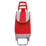 Carrinho De Feira Desdobravel Vermelho 55x32x20cm Yins