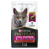 Comida Para Gatos Purina Pro Plan Vital Systems Salmão E Ovo 1,36 Kg