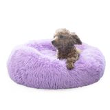 Dog Bed Nonfish Purple Donut Cuddler Plush Para Cães Pequenos