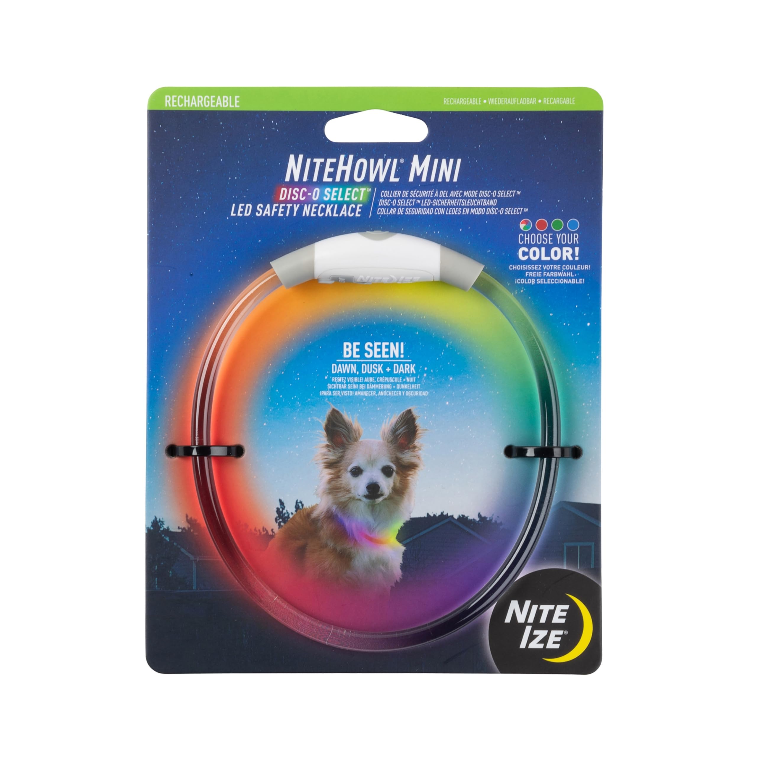 Colar De Segurança Led Nite Ize Nitehowl Mini Para Cães