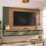 Painel Presence Artely Com 1 Prateleira Para Tvs De Até 75 Polegadas