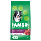 Comida Para Cães Iams Proactive Health Adult: Carne Bovina E Arroz 3,18 Kg