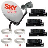 Sky Livre Com 04 Pontos De Tv Em Full Hd