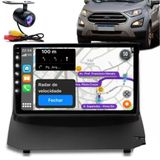 Central Multimídia Android 2 Din Ford Ecosport Moldura 9 Câmera Ré Pt Fosco