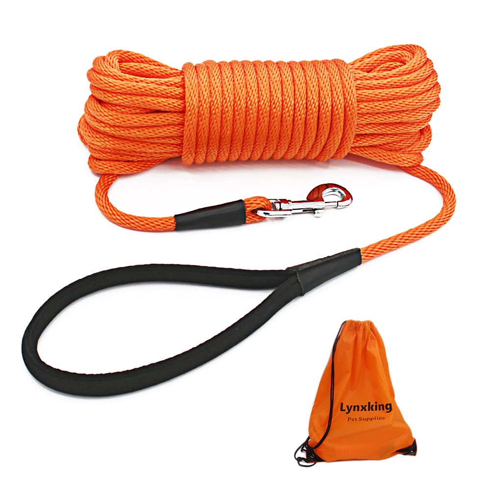 Dog Leash Lynxking Check Cord Long Training De 15 Pés Para Cães