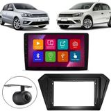 Central Multimídia Android 2 Din Gol G8 Moldura 9 Câmera Ré