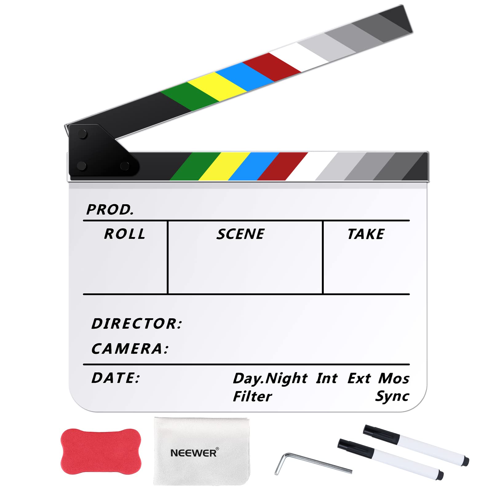 Film Clapper Board Neewer Acrylic Film Directors