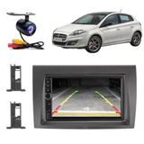 Central Multimídia 2 Din Mp5 Fiat Bravo Câmera Moldura Pt Fosco