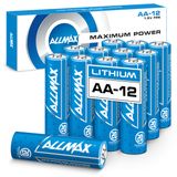 Bateria Allmax Aa De Lítio 1,5 V 3200 Mah (12 Unidades)