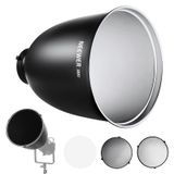 Refletor Bowens Mount 29,5 Cm Com Grades Em Forma De Favo De Mel E Tecido Neewer
