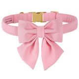 Coleira Para Cães M Maca Bates Maca Bates Com Gravata Borboleta Rosa Para Cães