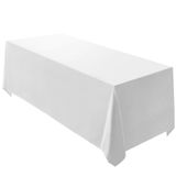 Toalha De Mesa Surmente Poliéster Branco 228x335cm Para Casamento
