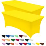 Pacote Com 2 Toalhas De Mesa Utopia Kitchen Spandex [amarela, 180x75x75cm]