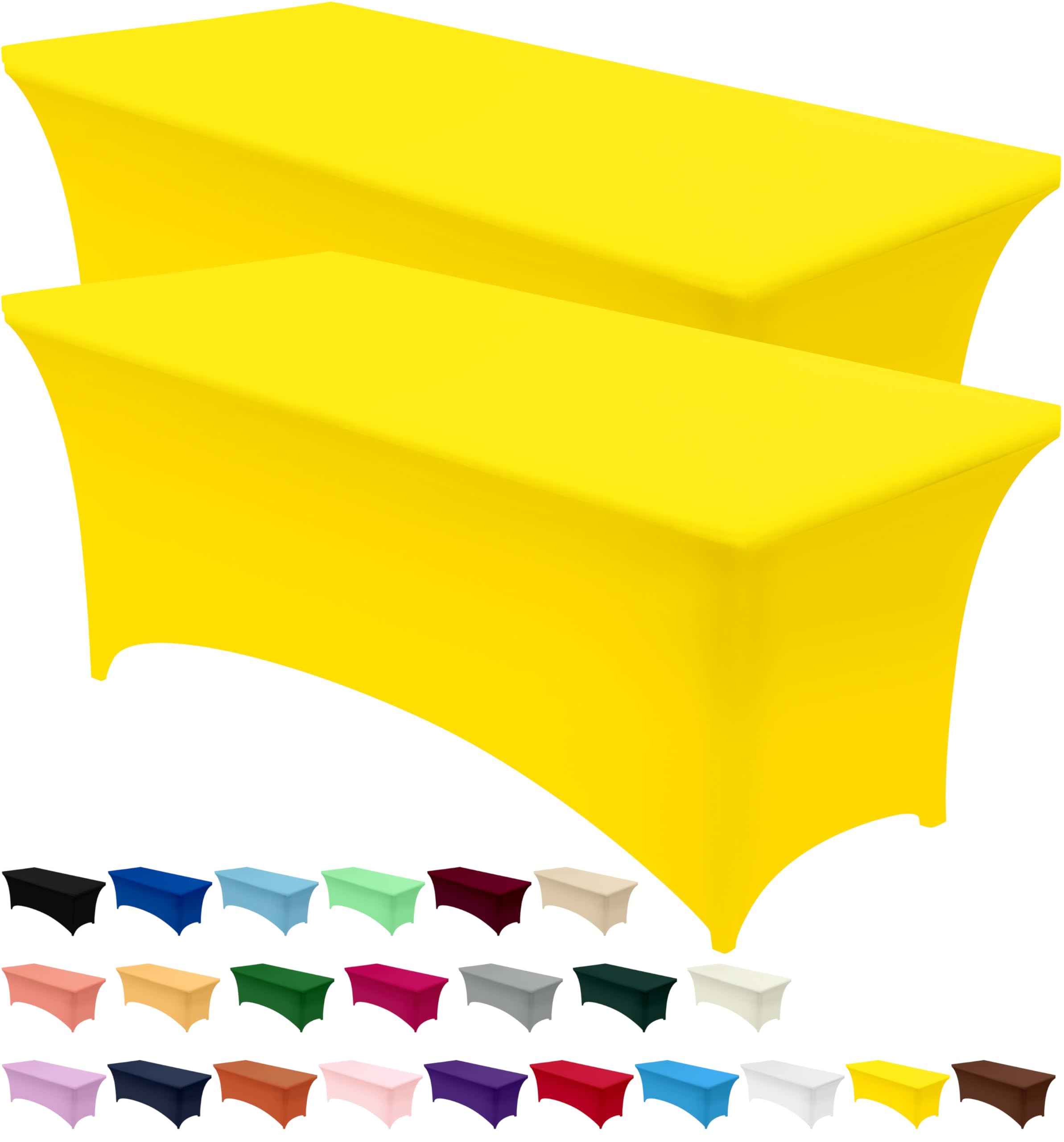 Pacote Com 2 Toalhas De Mesa Utopia Kitchen Spandex [amarela, 180x75x75cm]