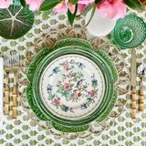 Toalha De Mesa Cpc Cotton Print Club 100% Algodão 177x274cm Verde