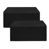 Toalhas De Mesa Holidayideas Fitted Black, Pacote Com 2, 240 X 76 Cm, Poliéster